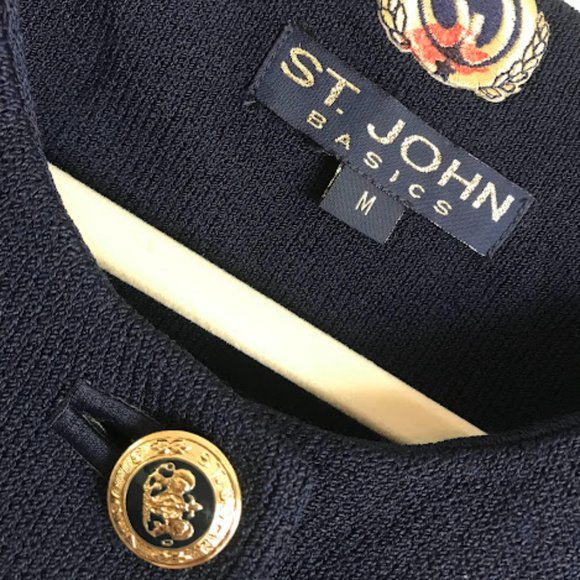 St John Santana Knit 2-Piece Set Size M